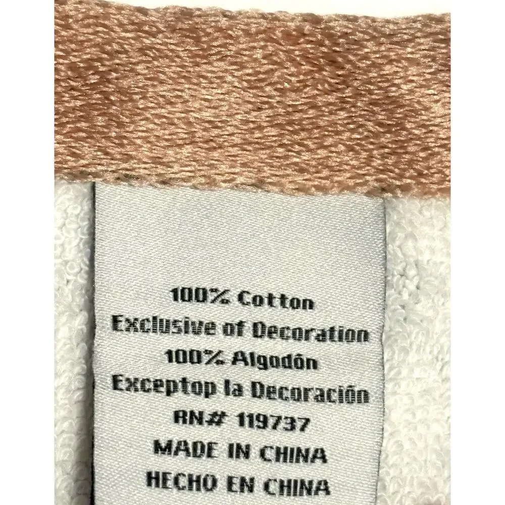 William Morris Co Bath Towel Woodland Weeds Coral Grn 1 Pc Velour NWT